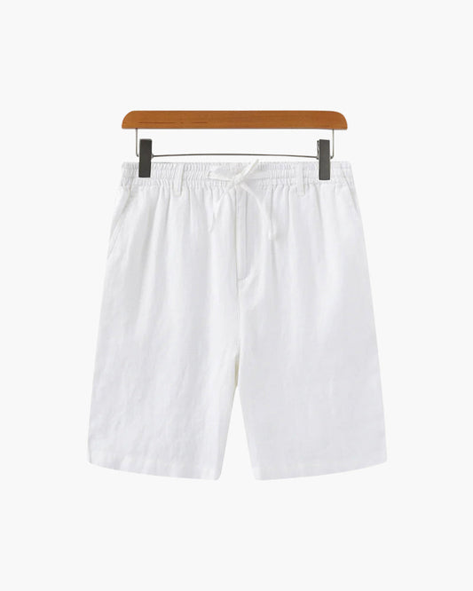 Shorts Heren Linnen Rechte Pasvorm Zomer Casual