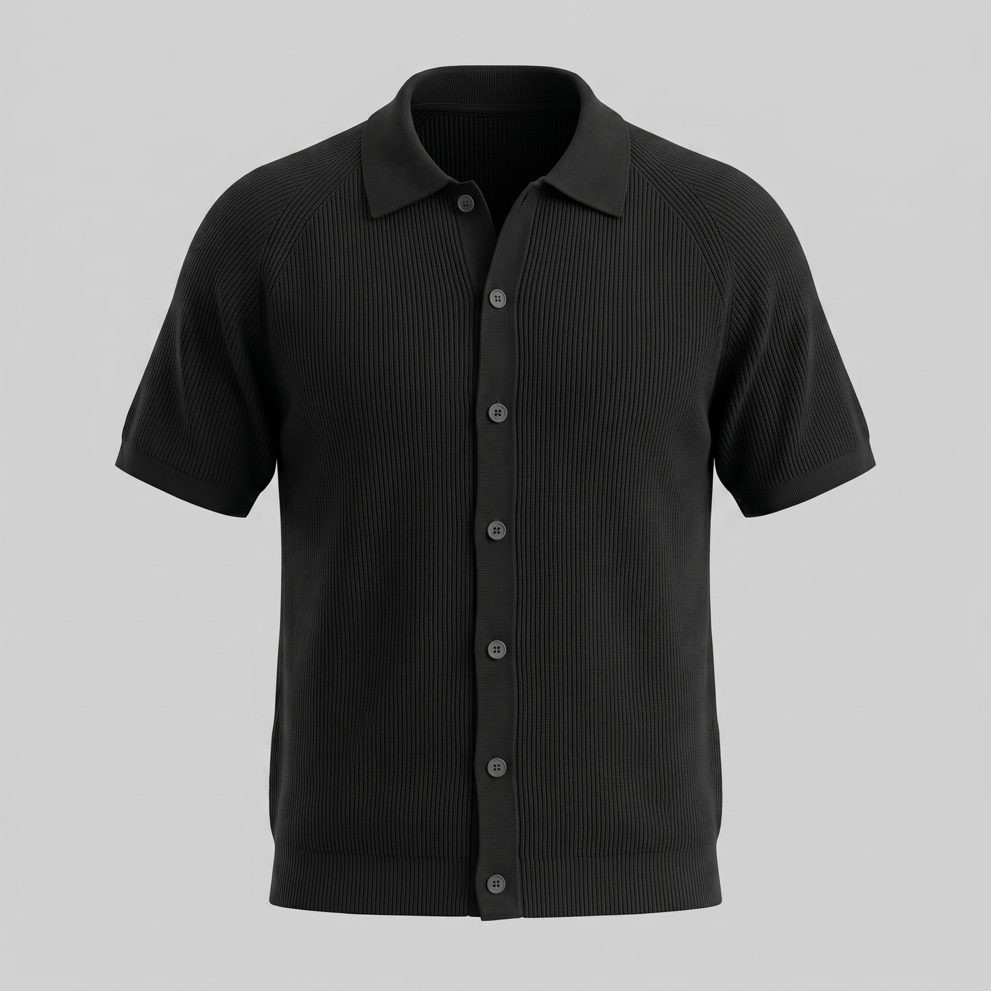 Smart Casual Polo Shirt Heren Lange Mouwen Button