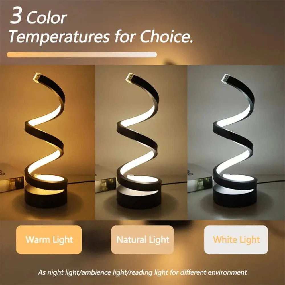 SpiraLux | Moderne LED spiraal tafellamp