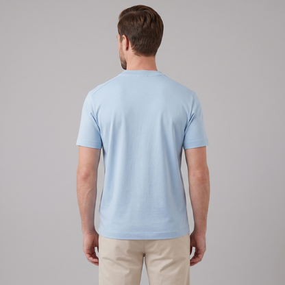 T Shirt Heren Crew Neck Katoen Casual